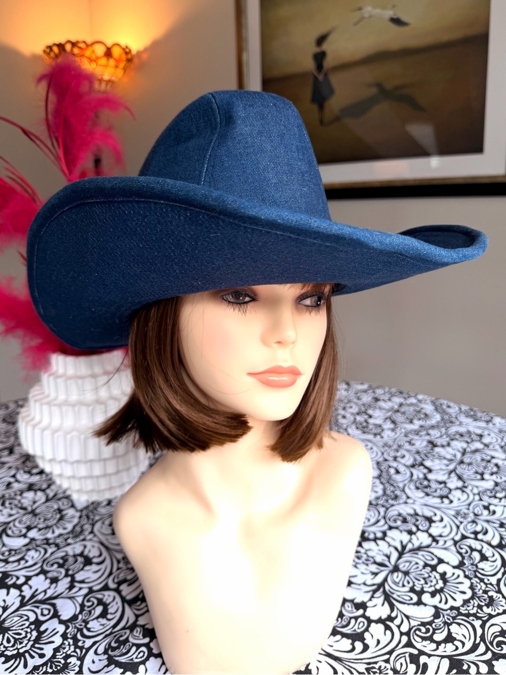 Canyon Trails Blue Denim Cowboy Cowgirl Western Hat